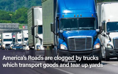 America’s Roads are clogged by trucks